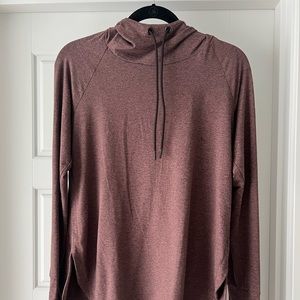 Athleta Uptempo Hoodie Sweatshirt - Walnut Brown/Hearth Rose